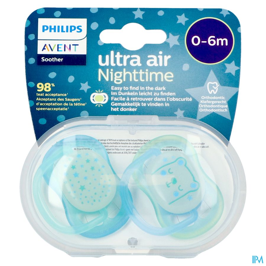 Philips Avent Sucette +0m Air Night Mix