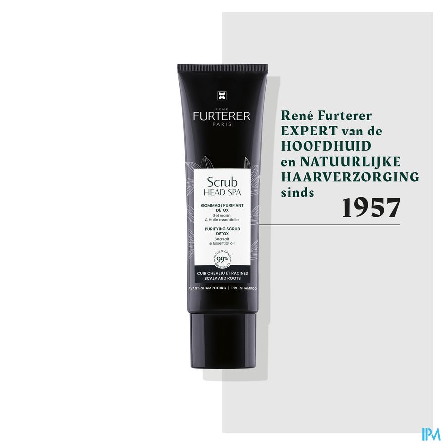 René Furterer Scrub - Gommage soin détox cuir chevelu - HEAD SPA