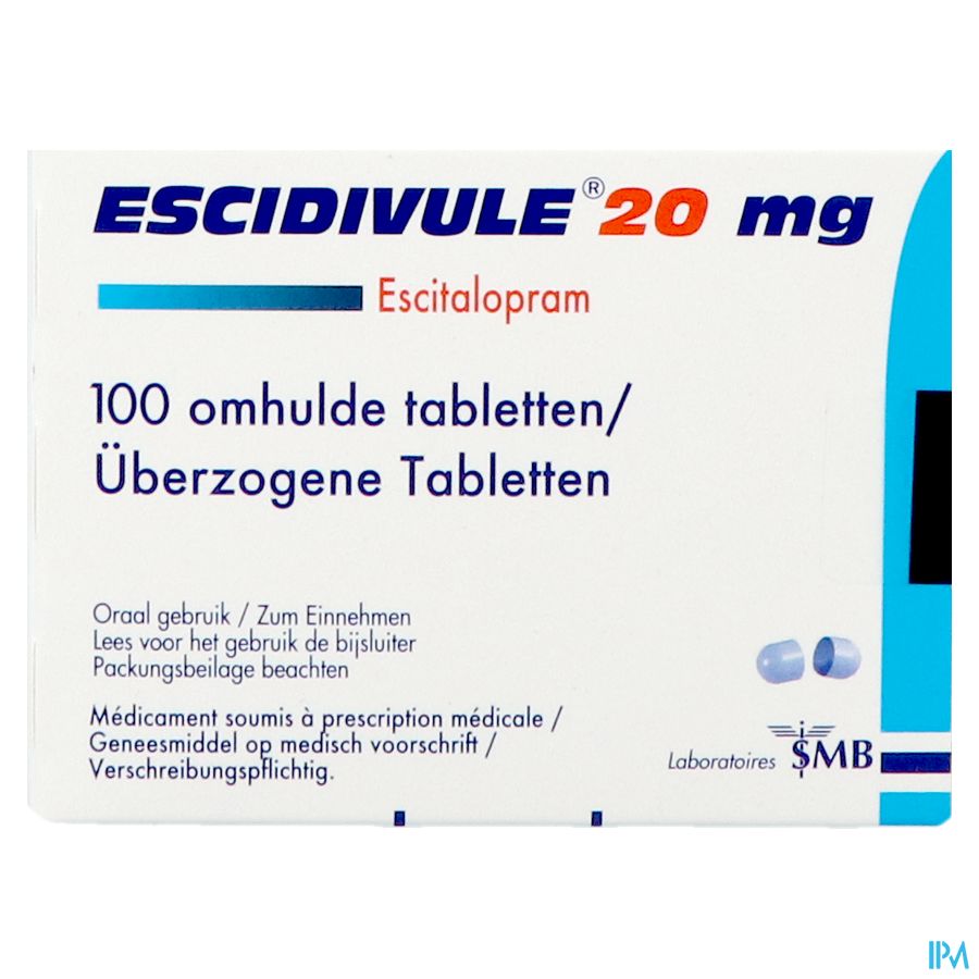 Escidivule 20mg Comp Enrob 100