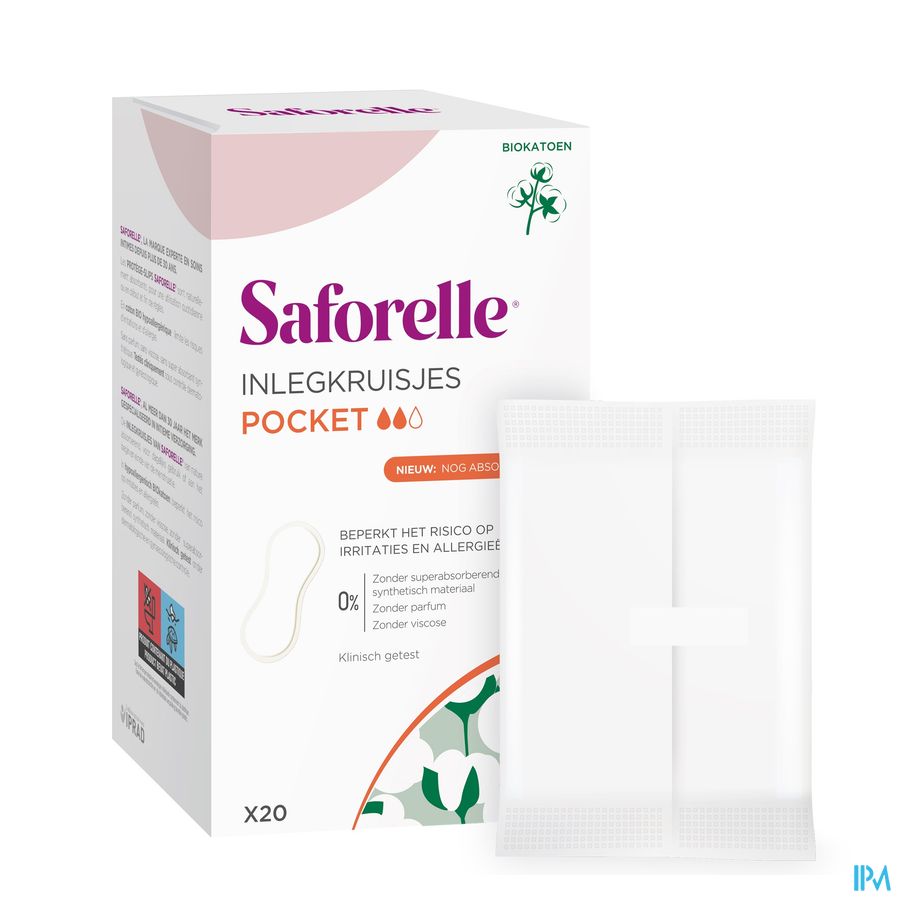 Saforelle Coton Protect Protege Slip Pocket 20