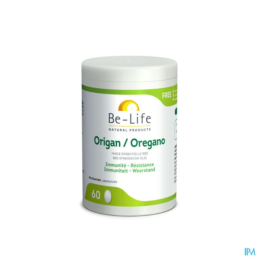 Origan Hle Ess Bio Be Life Caps 60