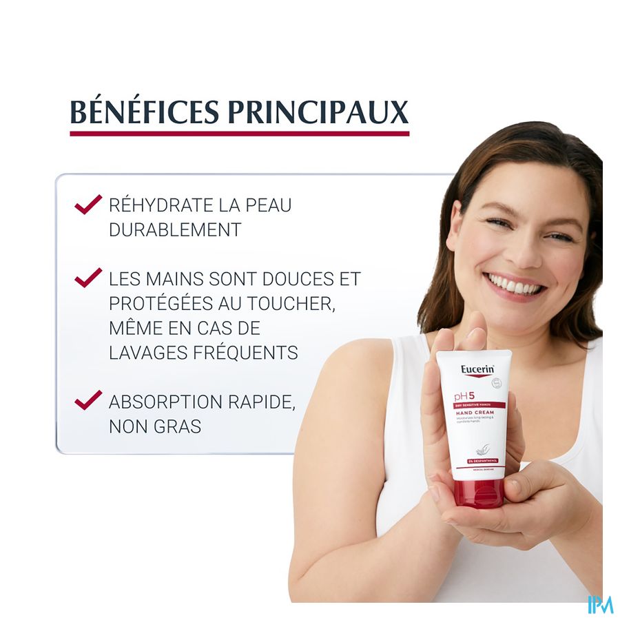 pH5 Crème Mains Peau Sèche et Sensible  75ml