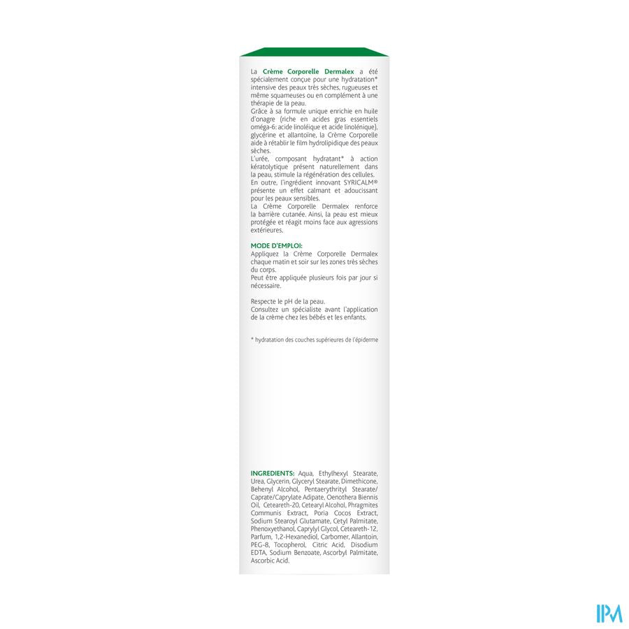 Dermalex® Creme Corporelle - 10%Uree - Peau Seche Et Sensible - 500ml