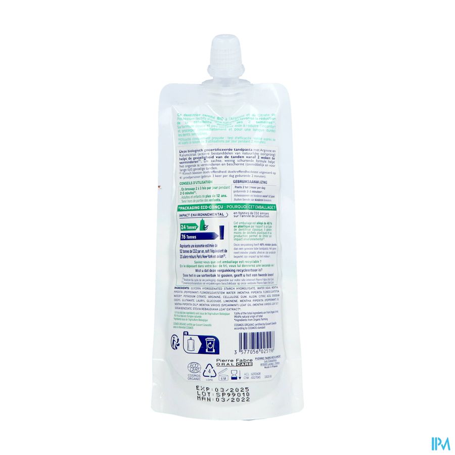 ELGYDIUM Dents sensibles - dentifrice éco conçu certifié BIO