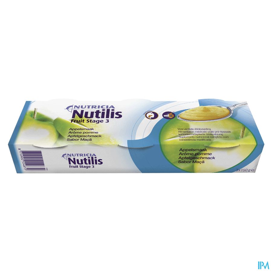 Nutilis Fruit Stage 3 Goût Pomme 3x150g