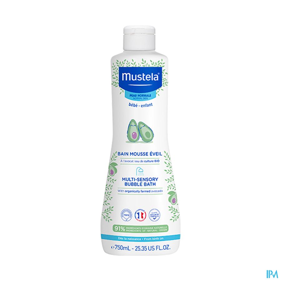 Mustela bain mousse eveil - Peau normale 750 ml