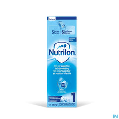 Nutrilon 1 | Lait pour Nourrissons Bébé 0-6 mois  | Lait en Poudre pour Biberon | Sachets 5x23g