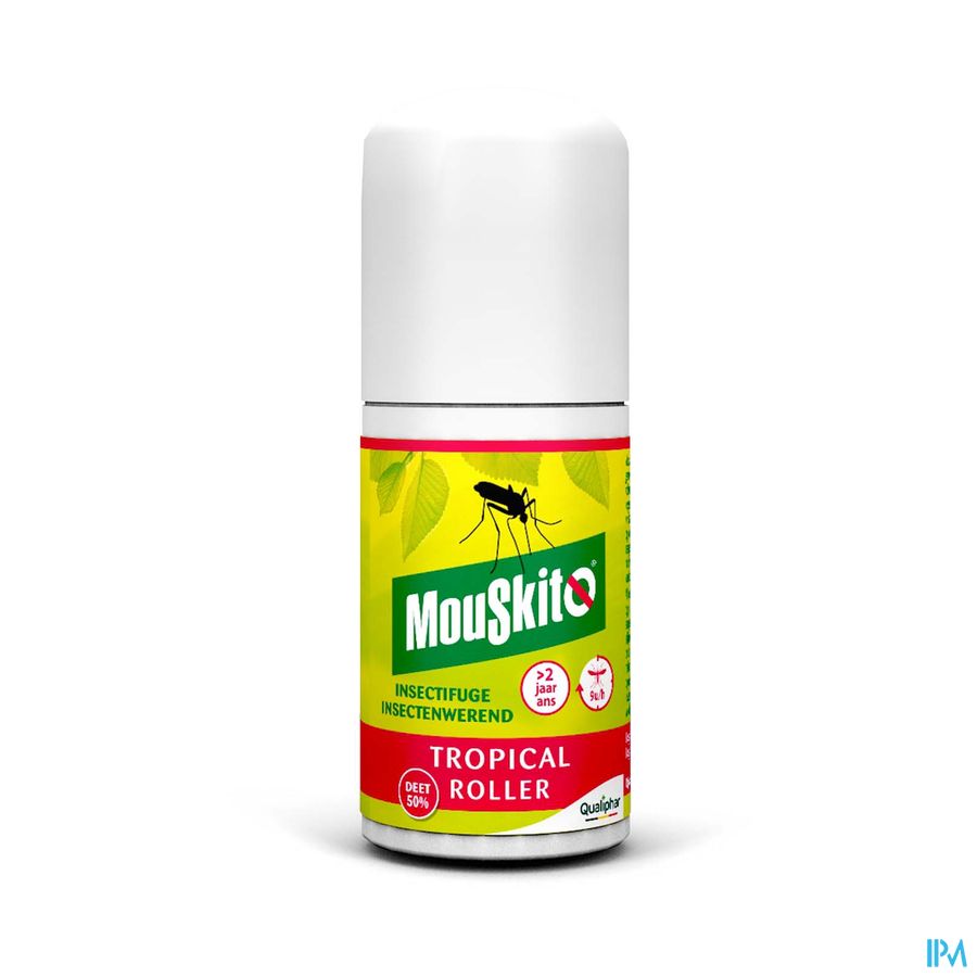 Mouskito Tropical Roller 75 ml - Anti-Moustiques, Mouches - Zones Tropicales - DEET 50%