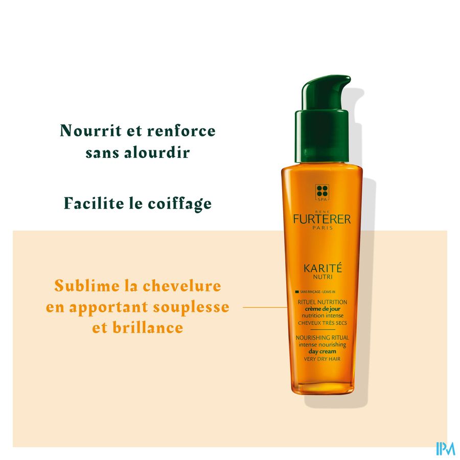 René Furterer - Crème de jour nutrition intense - Soin nourrissant au beurre de Karité - KARITE NUTRI
