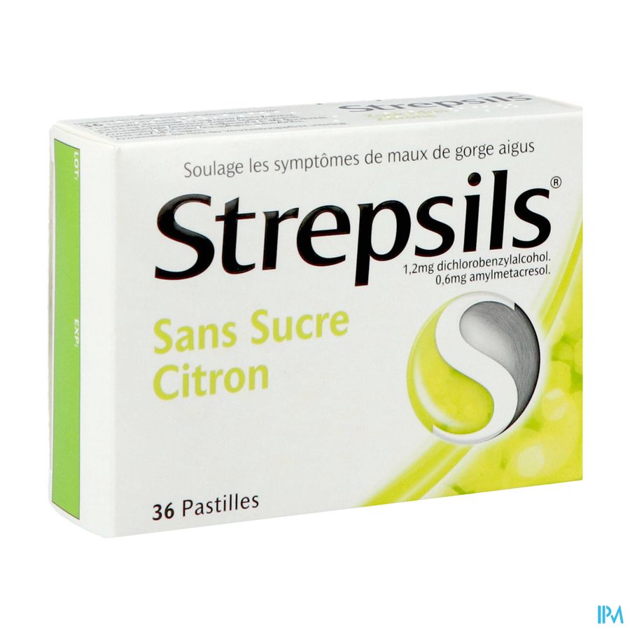 Strepsils S/sucre Citron Past 36