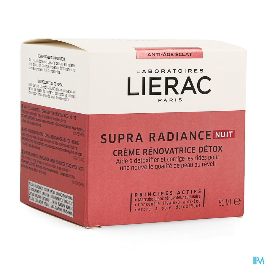 Lierac Supra Radiance Creme Nuit Pot 50ml