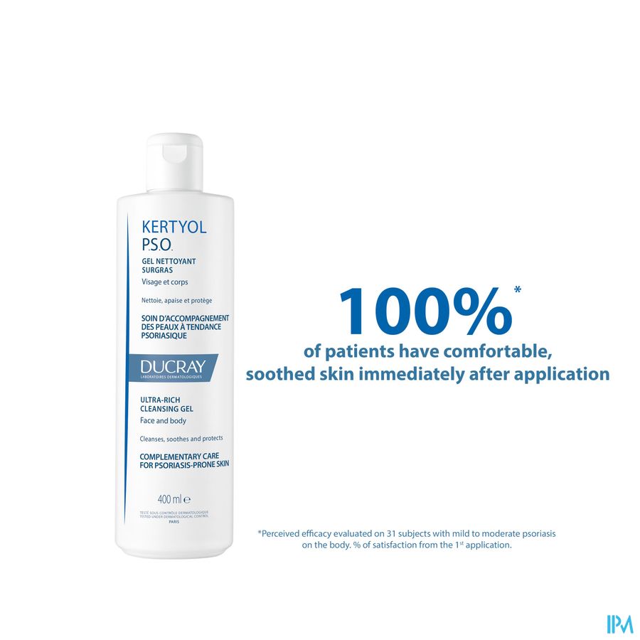 Ducray KERTYOL PSO Gel Nettoyant - Soin d'accompagnement des peaux à tendances psoriasique