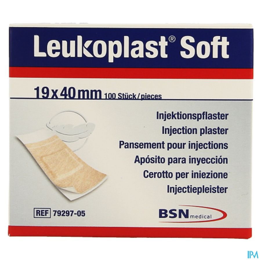 Leukoplast Soft Inj. 19x40mm 100