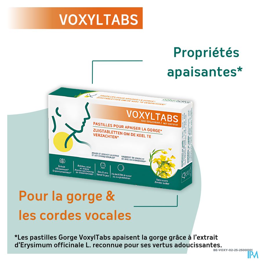 VOXYLTBAS Pastilles pour la gorge