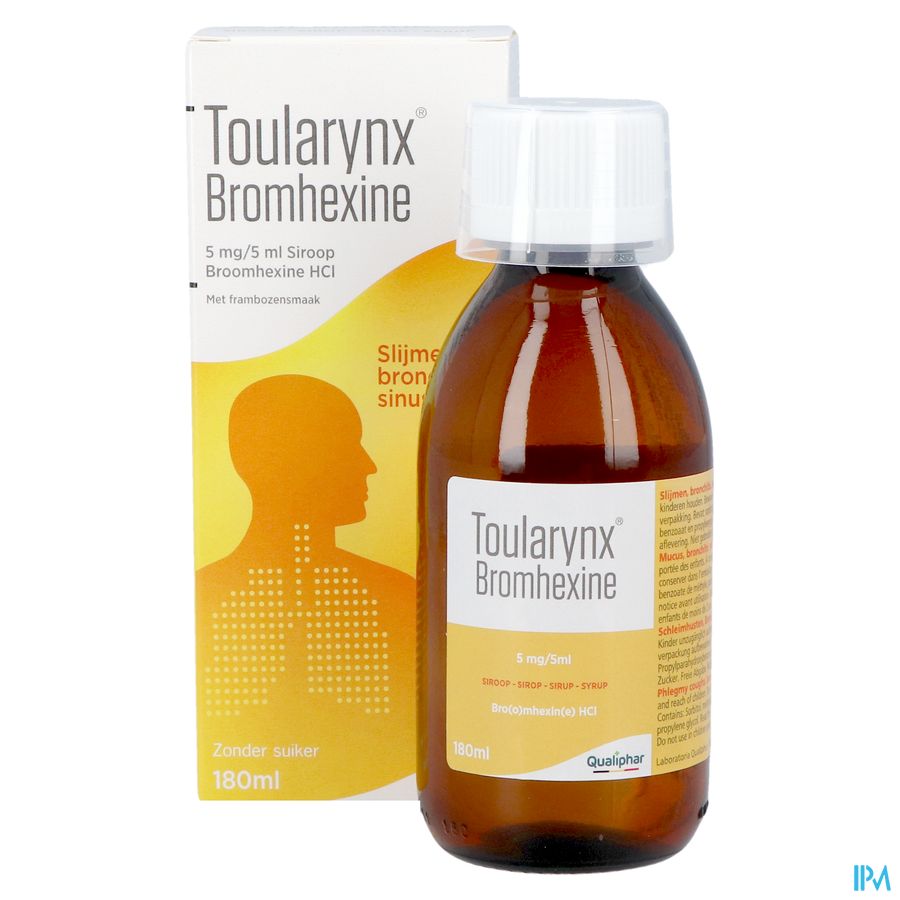 Toularynx Bromhexine 180 ml sirop toux grasse