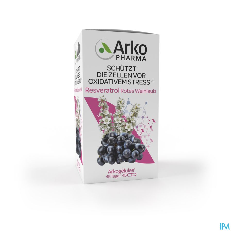 Arkogelules Resveratrol Caps 45 Rempl.3045283