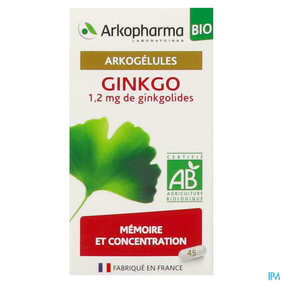 Arkogelules Ginkgo Bio Caps 45