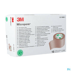 Micropore 3m Skin Tone 25,0mmx9,15m Roul. 12 15331