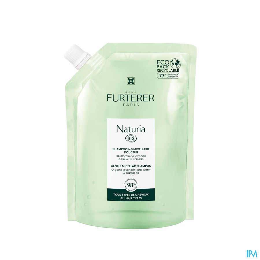 René Furterer  - NATURIA Shampooing micellaire douceur - Shampoing ultra doux sans sulfates pour tous types de cheveux