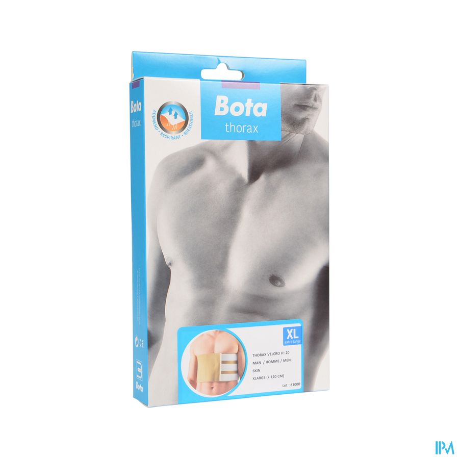 THORAX BOTA HOMME VELCRO - HAUTEUR 20 CM \ XLARGE = + 120 CM