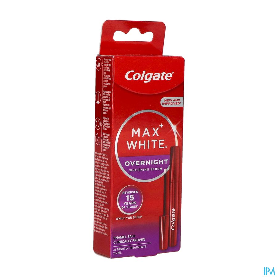 Colgate Max White Stylo Blancheur Nuit 2,5ml Nf