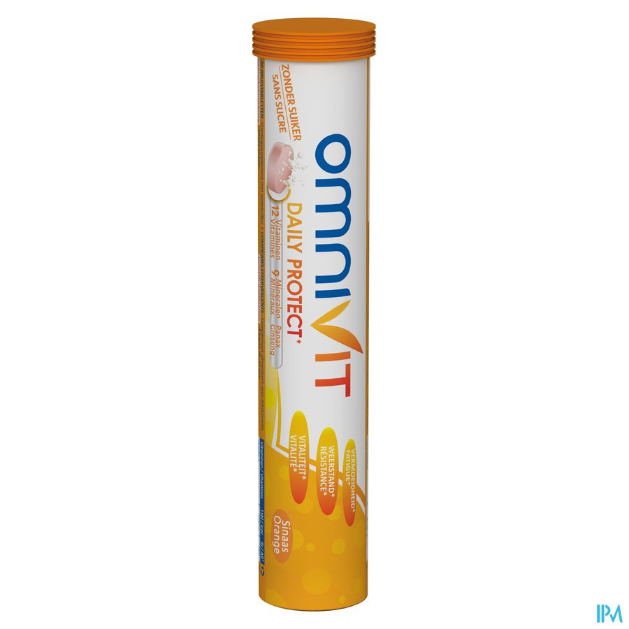 Omnivit Daily Protect 20cp - Vitamine Immunité Energie - Sans sucre