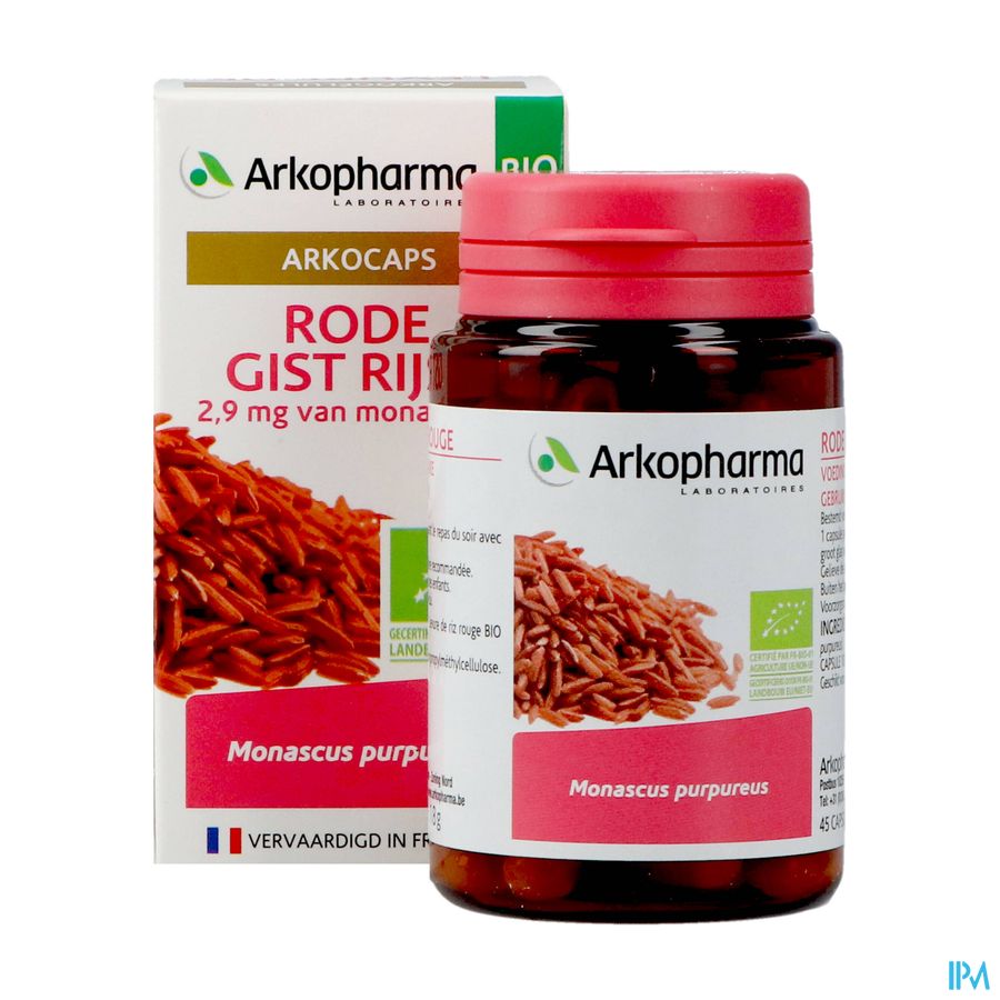 Arkogelules Levure Riz Rouge Bio Caps 45 Nf