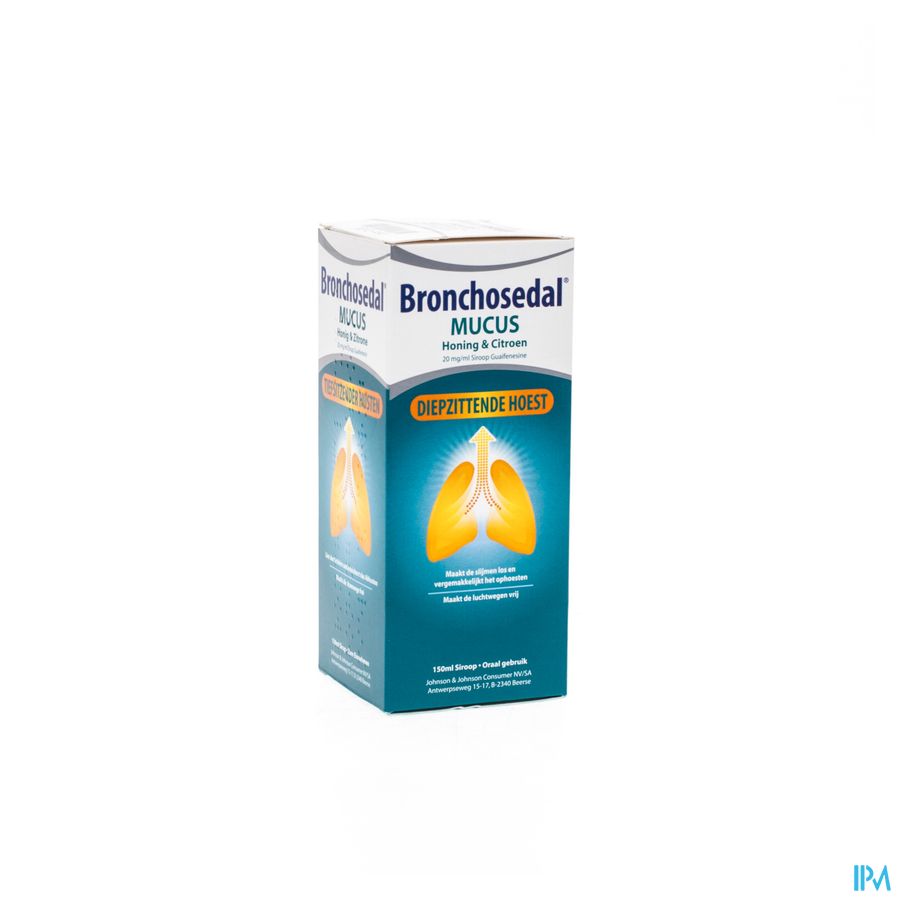 Bronchosedal® Mucus Miel & Citron, contre la toux productive, détache les mucosités et dégage les voies respiratoires, 300 ml