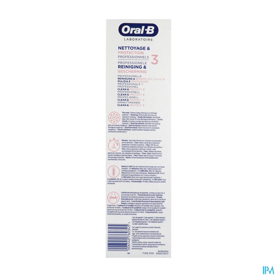 Oral-b laboratoire 3 Brosse Electrique