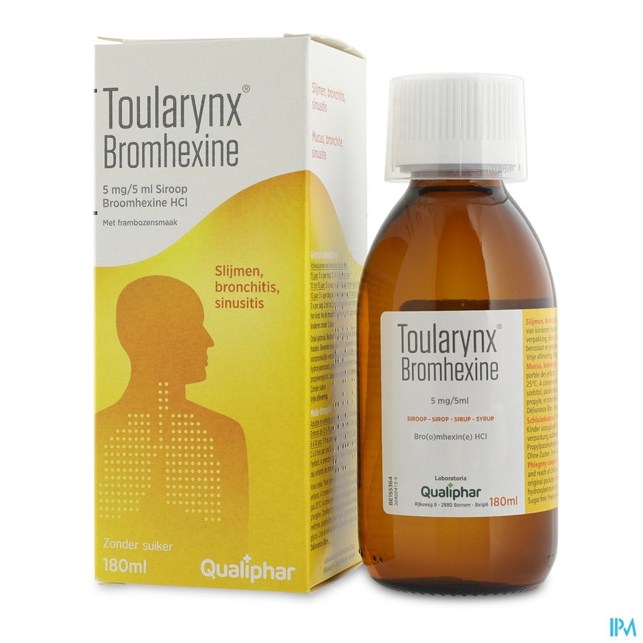 Toularynx Bromhexine 180 ml sirop toux grasse