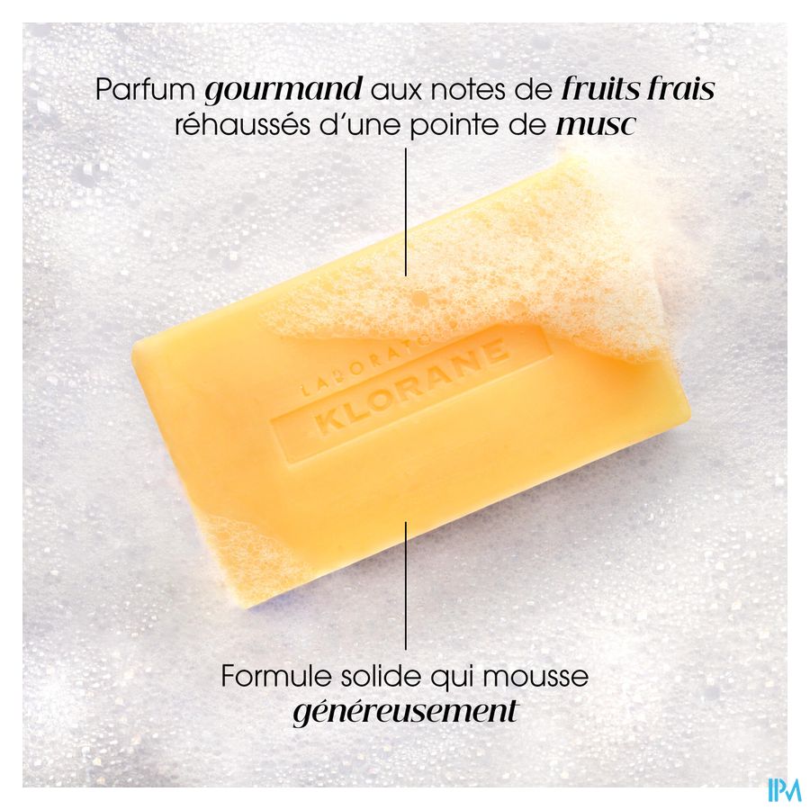 Klorane - Shampoing Solide à la Mangue - Nutrition - Cheveux secs hydratant et nourissant