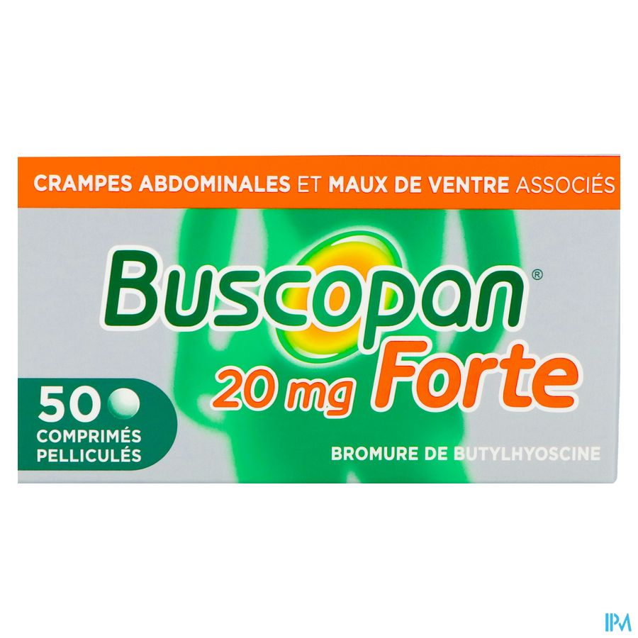 Buscopan Forte 20mg Comp 50 - Crampes et Maux de ventre