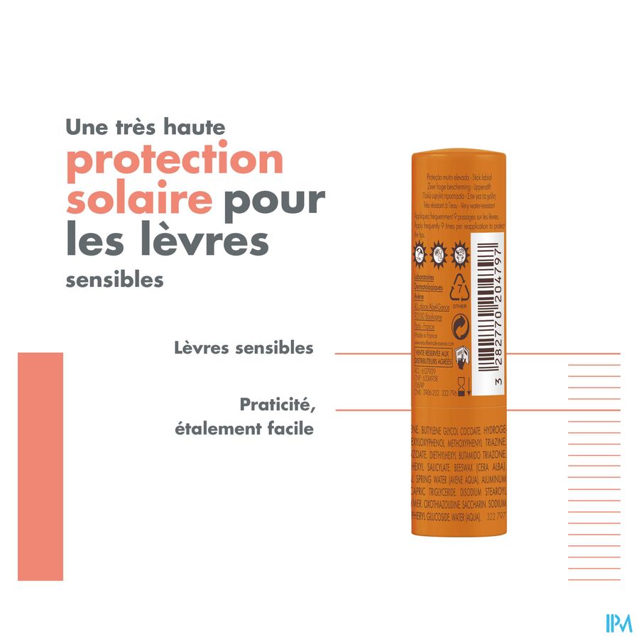 Eau Thermale Avène - Stick lèvres SPF 50+