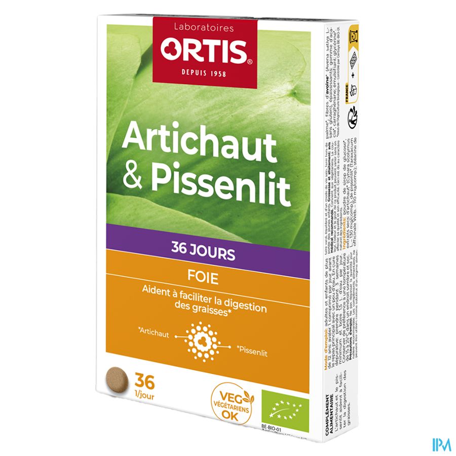 Ortis Artichaut-pissenlit Bio Comp 36