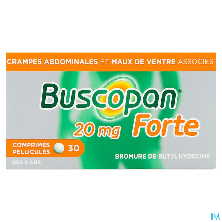 Buscopan Forte 20mg Comp 30 - crampes et maux de ventre