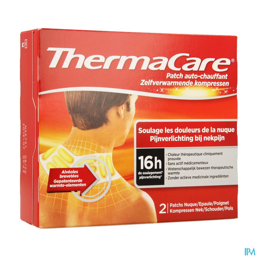 Thermacare Patch Auto-chauffant Nuque-Epaule-Poignet Douleur 2 pièces