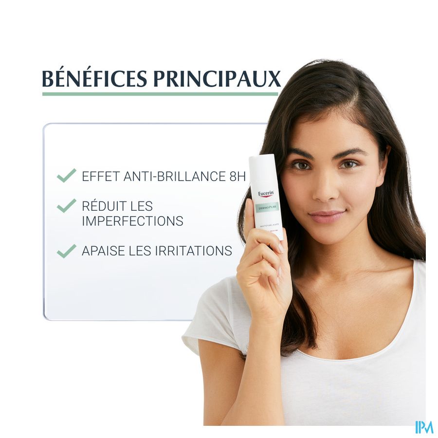 DermoPure MAT Fluide Matifiant Acné Peau à Imperfections avec pompe 50ml