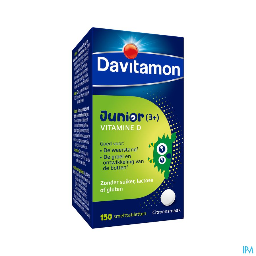 Davitamon® Junior Vitamine D 150 Comprimés À Partir De 3 Ans - Goût Citron