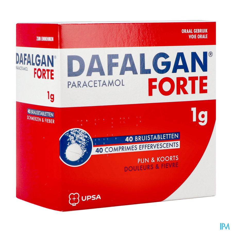 Dafalgan Forte 1g Comp Efferv. 40