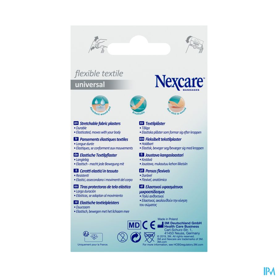 Nexcare 3m Flexible Textile Universal Strips 20