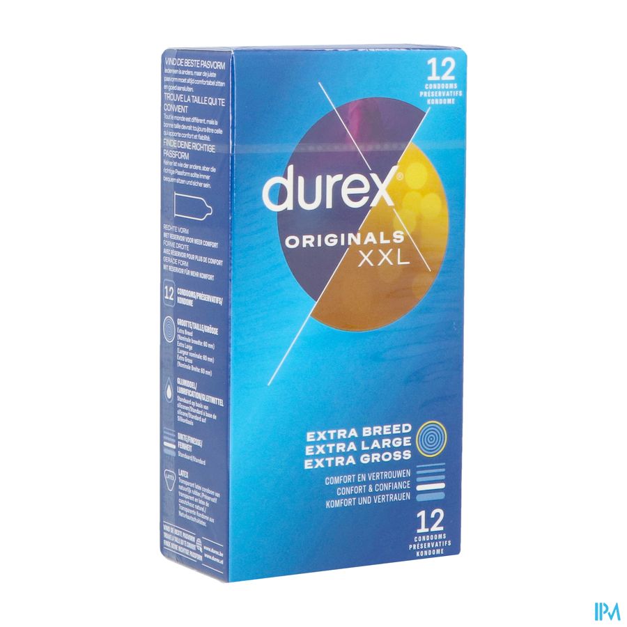 Durex Originals Xl Preservatifs 12