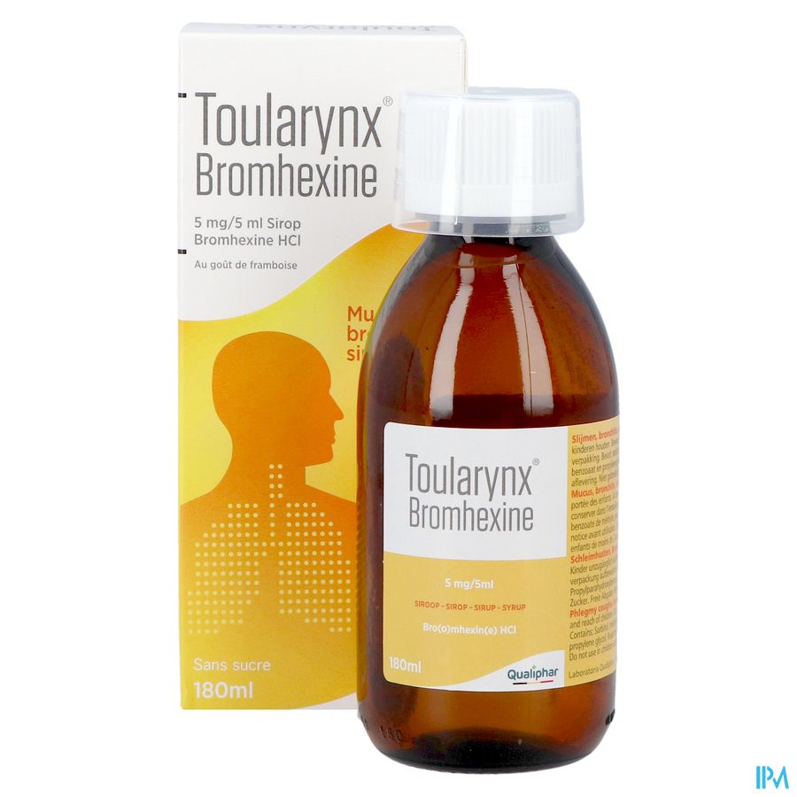 Toularynx Bromhexine 180 ml sirop toux grasse