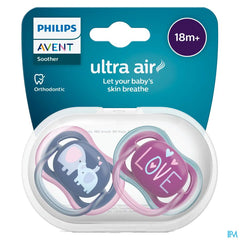 Philips Avent Sucette +18m Ultra Air Elephant&love