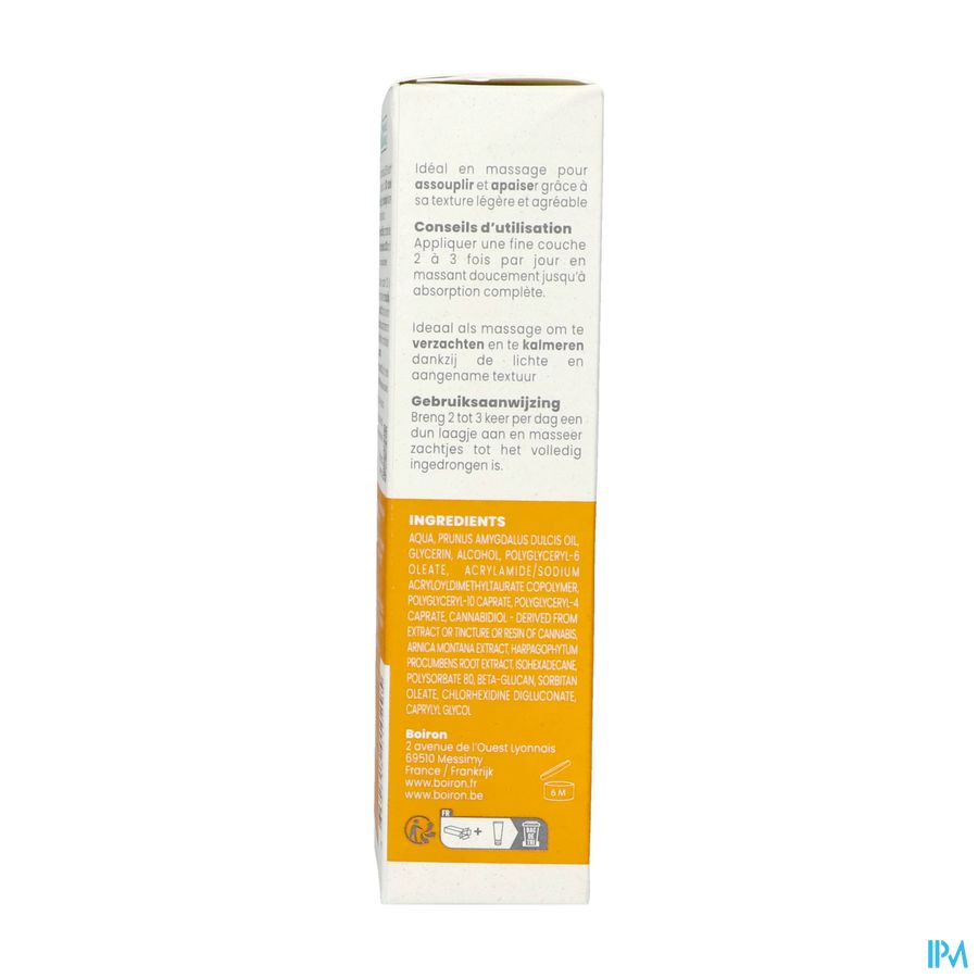 Cbd Gel Creme Assouplissant & Apaisant 120g Boiron