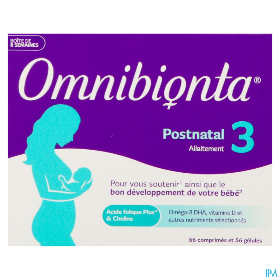 Omnibionta Postnatal 3 Allait.8 Sem Comp 56+caps56