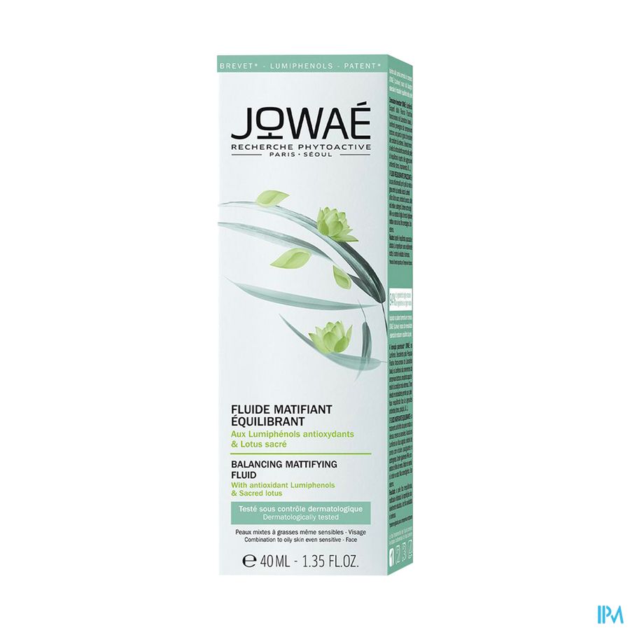 Jowae Fluide Matifiant Equilibrant Tube 40ml