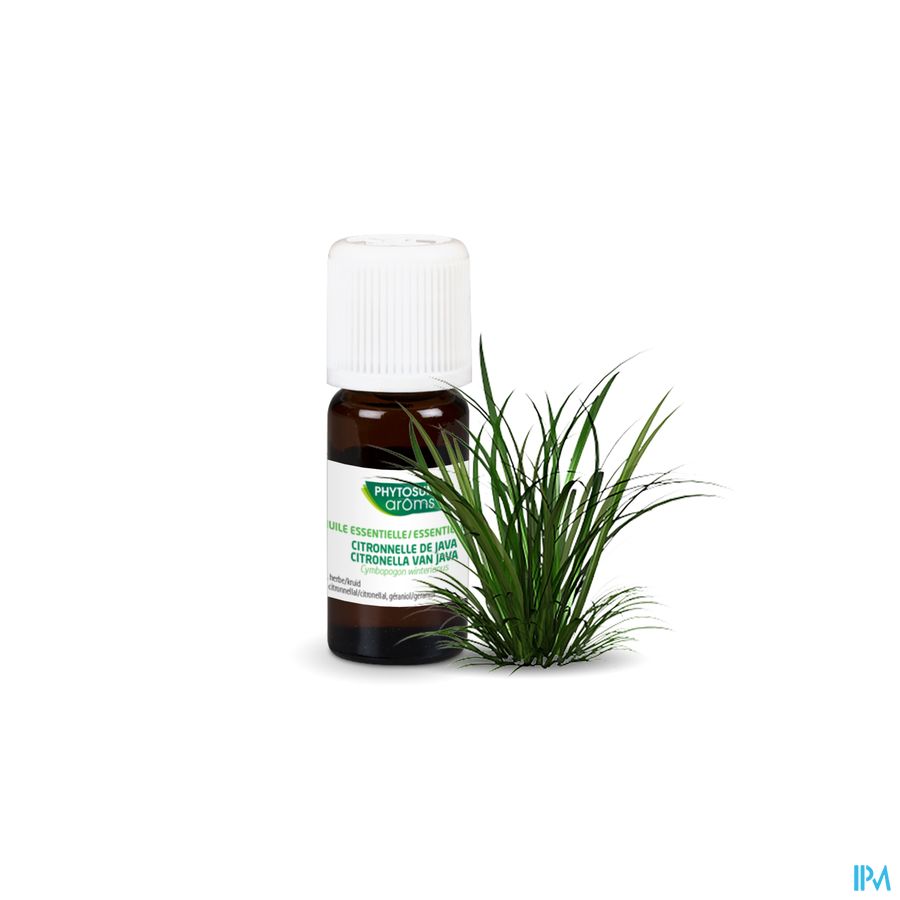 Phytosun® Huile essentielle Citronnelle de Java – 10 ml – Eté – Diffusion & peau