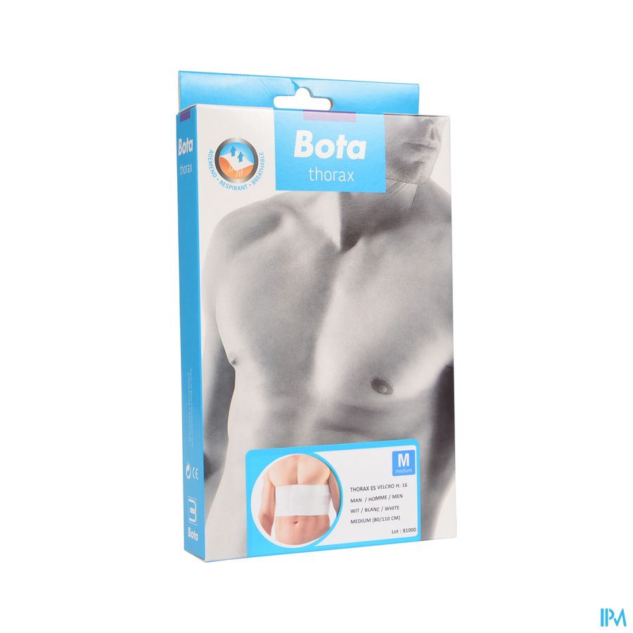 THORAX  ES HOMME VELCRO - HAUTEUR 16 CM \  MEDIUM = 80/110CM