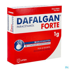 Dafalgan Forte 1g Comp Efferv. 20