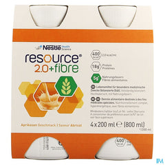 Resource 2.0 Fibre Abricot 4x200ml 12100729